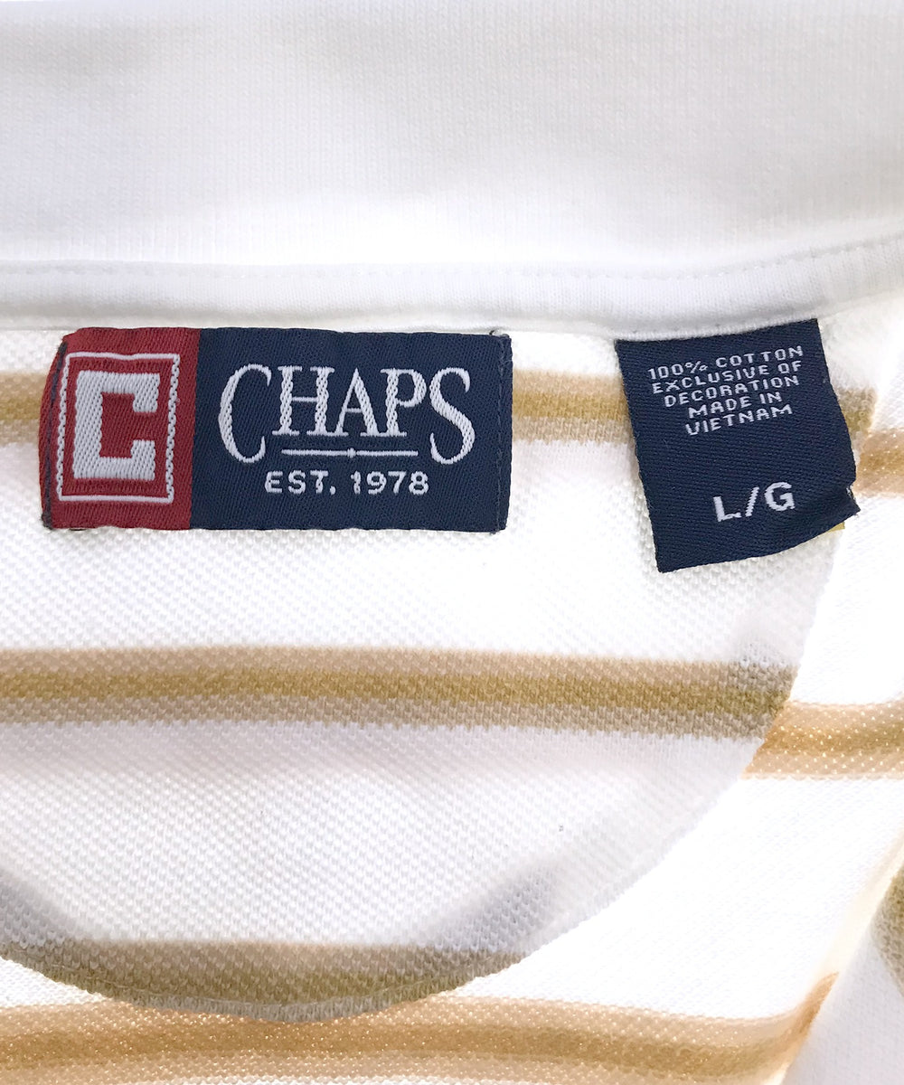 CHAPS リメイクショート ボーダーポロシャツ