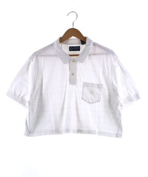 CHAPS リメイクショート ボーダーポロシャツ