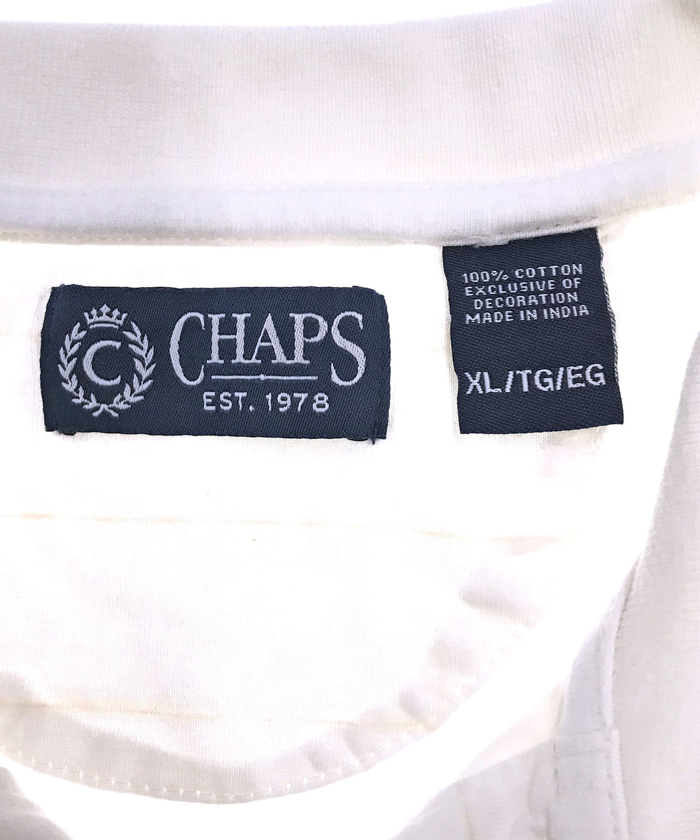 CHAPS リメイクショート ボーダーポロシャツ