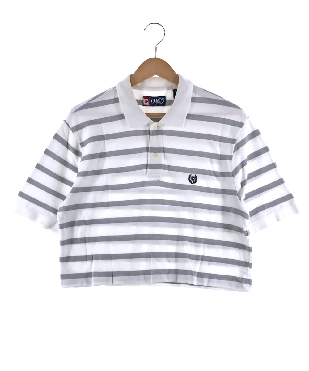 CHAPS リメイクショート ボーダーポロシャツ