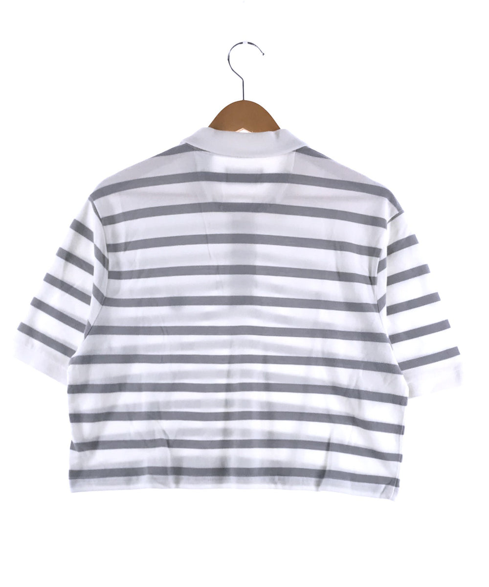 CHAPS リメイクショート ボーダーポロシャツ