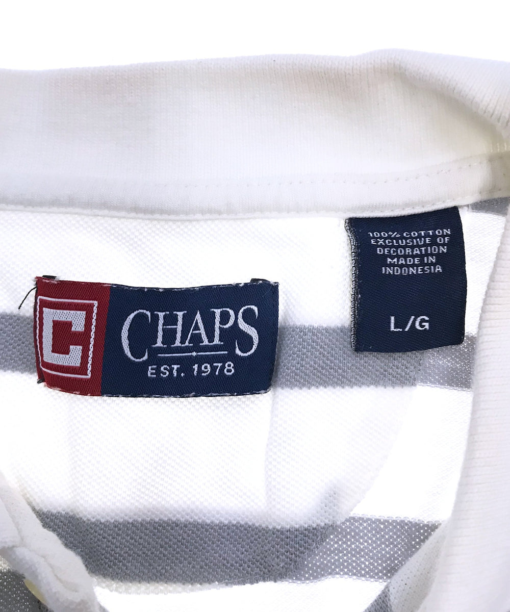 CHAPS リメイクショート ボーダーポロシャツ