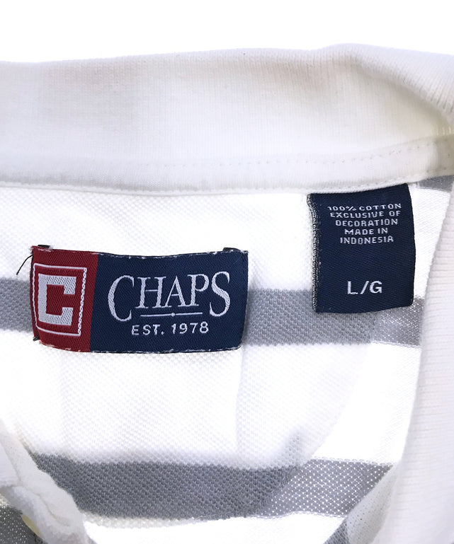CHAPS リメイクショート ボーダーポロシャツ