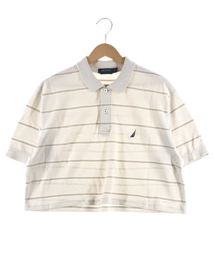 nautica リメイクショート ボーダーポロシャツ
