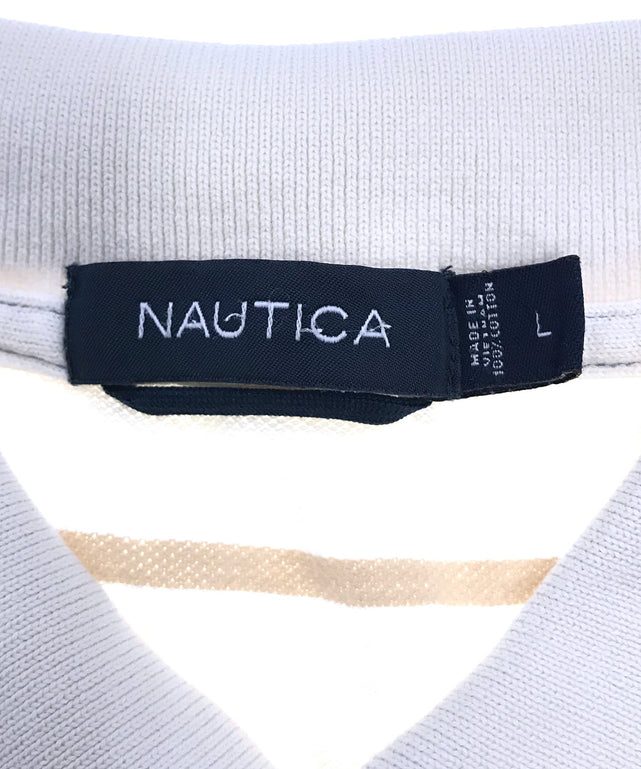 nautica リメイクショート ボーダーポロシャツ