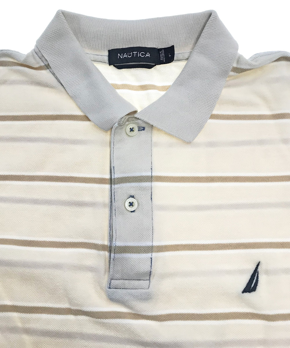 nautica リメイクショート ボーダーポロシャツ