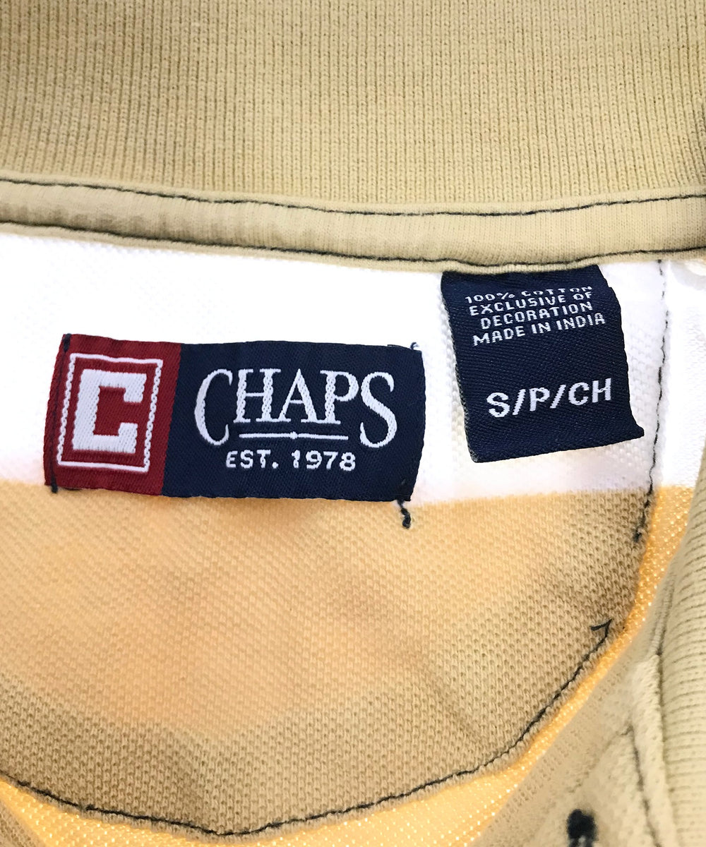 CHAPS リメイクショート ボーダーポロシャツ