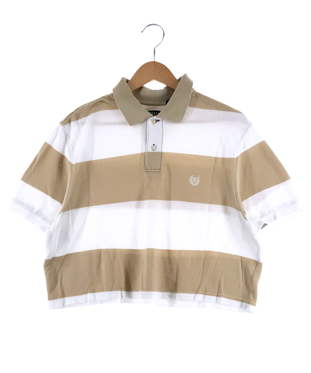 CHAPS リメイクショート ボーダーポロシャツ