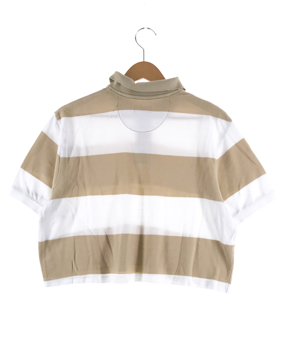 CHAPS リメイクショート ボーダーポロシャツ