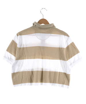 CHAPS リメイクショート ボーダーポロシャツ