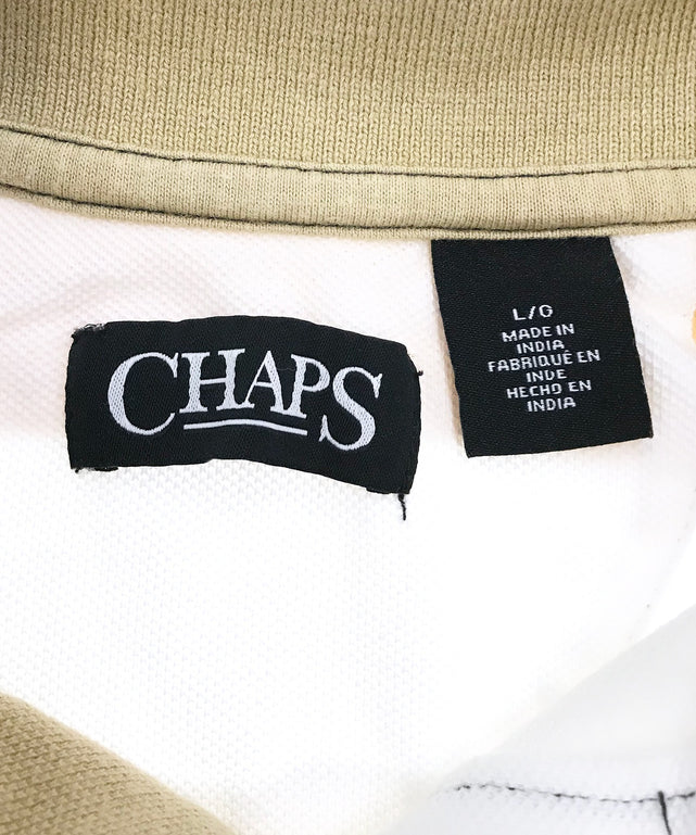 CHAPS リメイクショート ボーダーポロシャツ