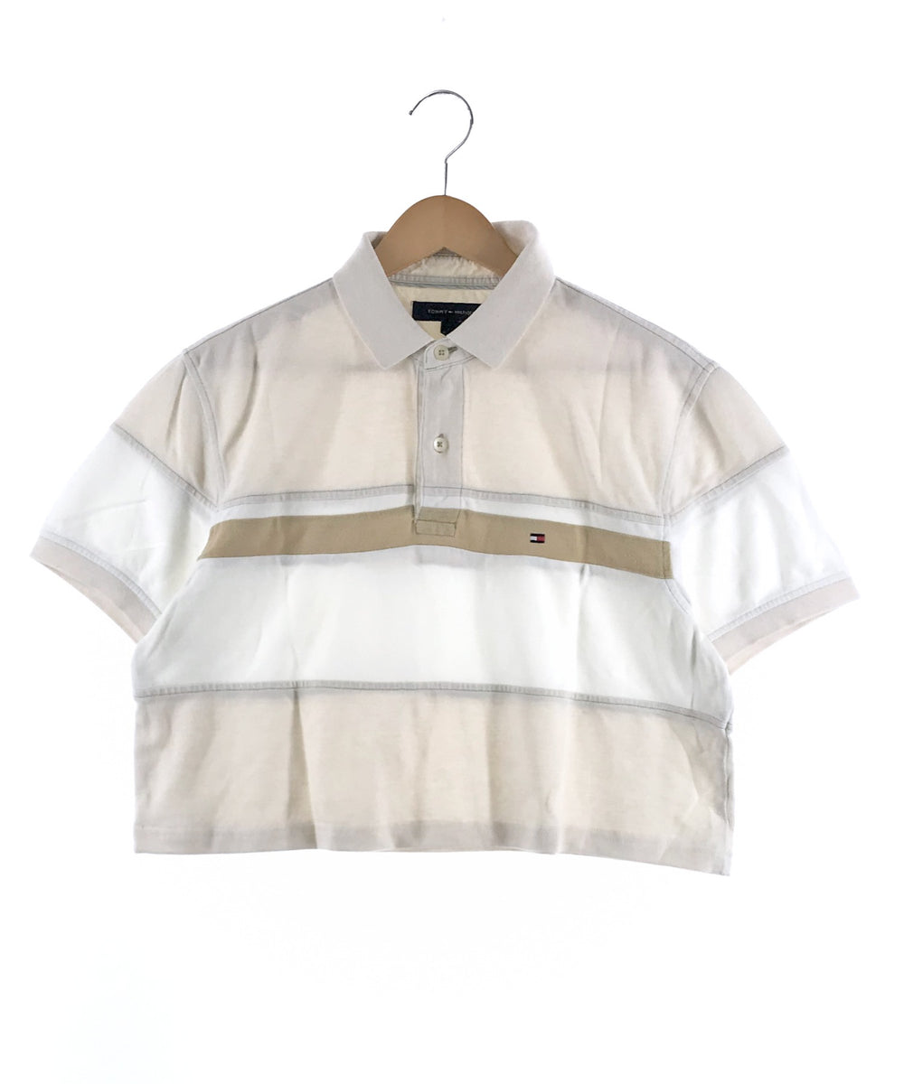TOMMY リメイクショート ボーダーポロシャツ