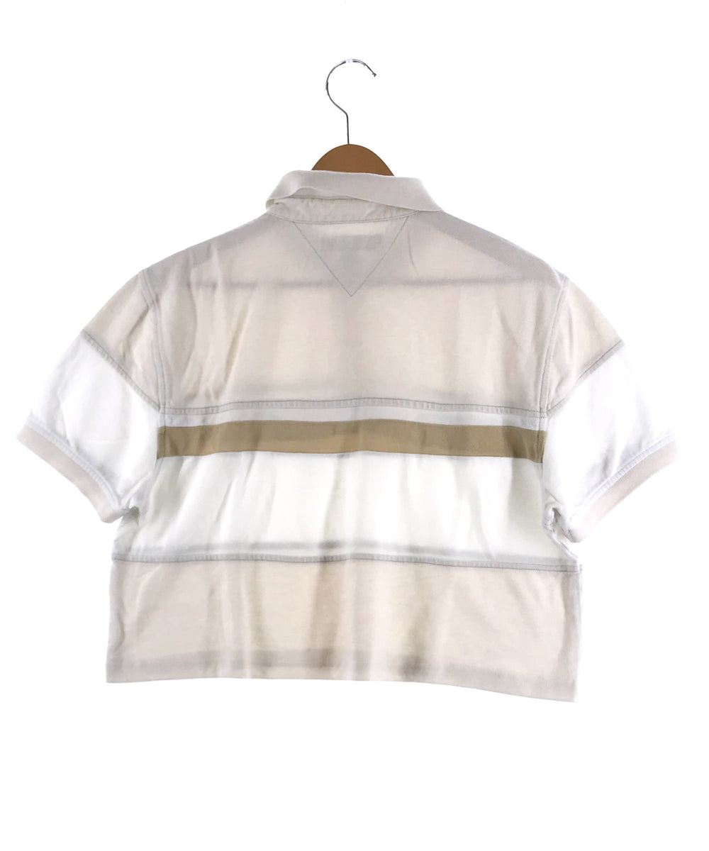 TOMMY リメイクショート ボーダーポロシャツ
