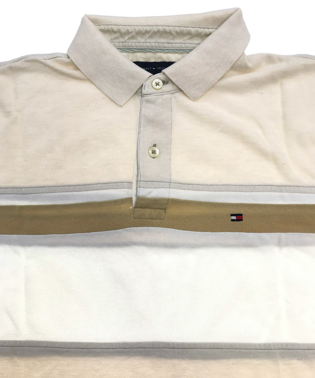 TOMMY リメイクショート ボーダーポロシャツ