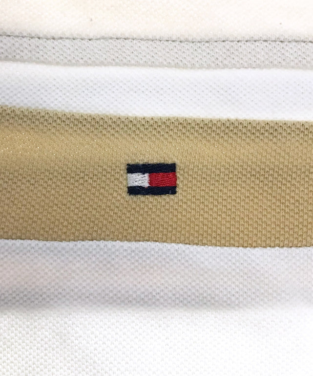 TOMMY リメイクショート ボーダーポロシャツ