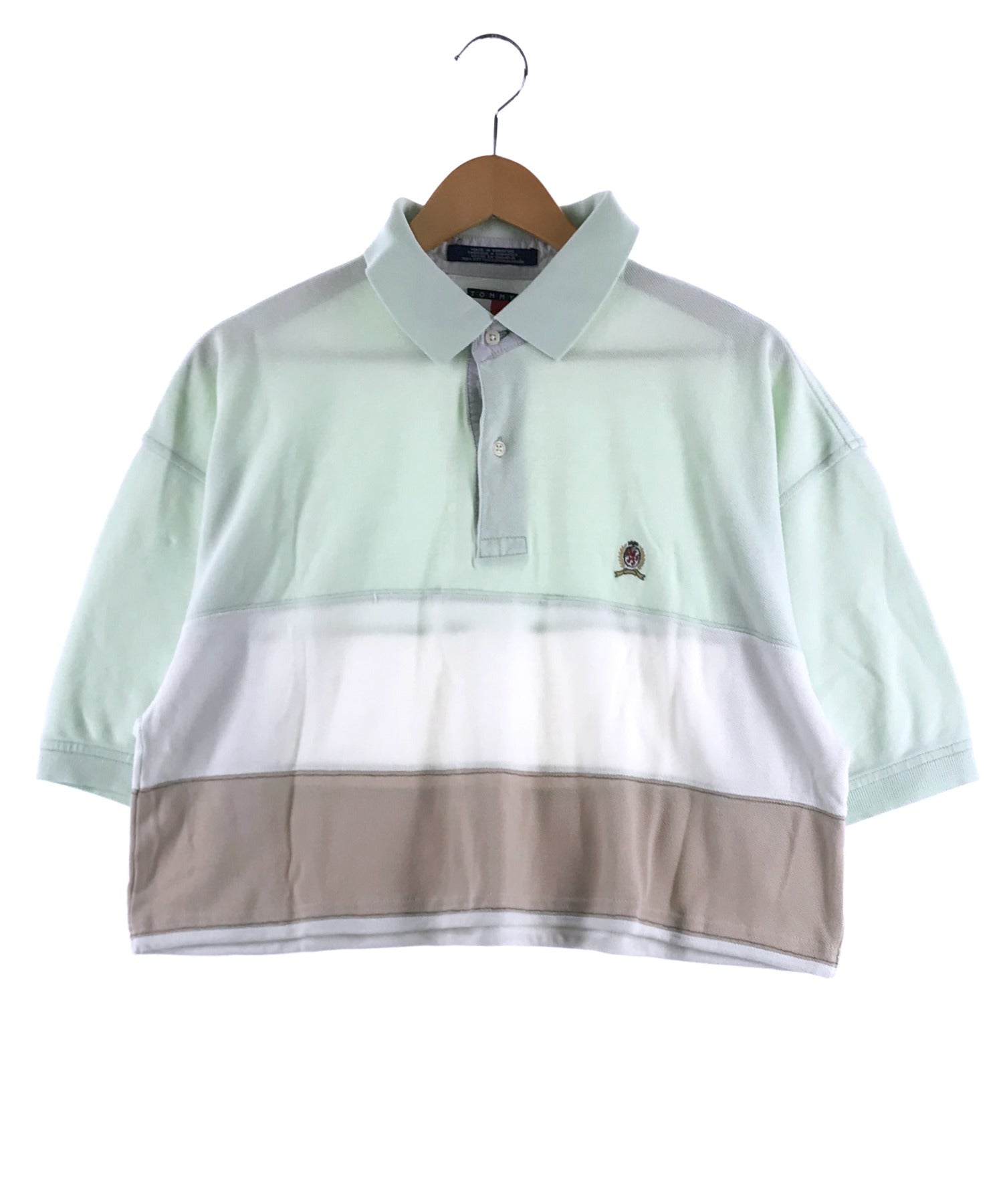 Ralph Lauren ラガーシャツ 刺繍ロゴ ボーダー XL 0104 実寸 XL USA製