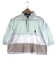 TOMMY リメイクショート ボーダーポロシャツ