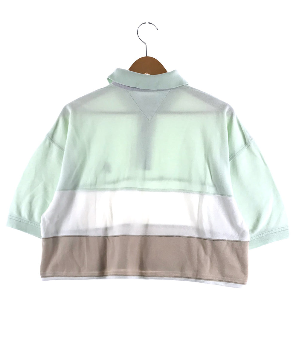 TOMMY リメイクショート ボーダーポロシャツ