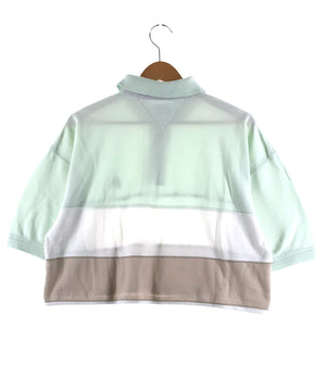 TOMMY リメイクショート ボーダーポロシャツ