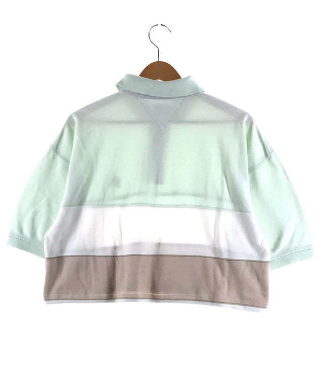 TOMMY リメイクショート ボーダーポロシャツ
