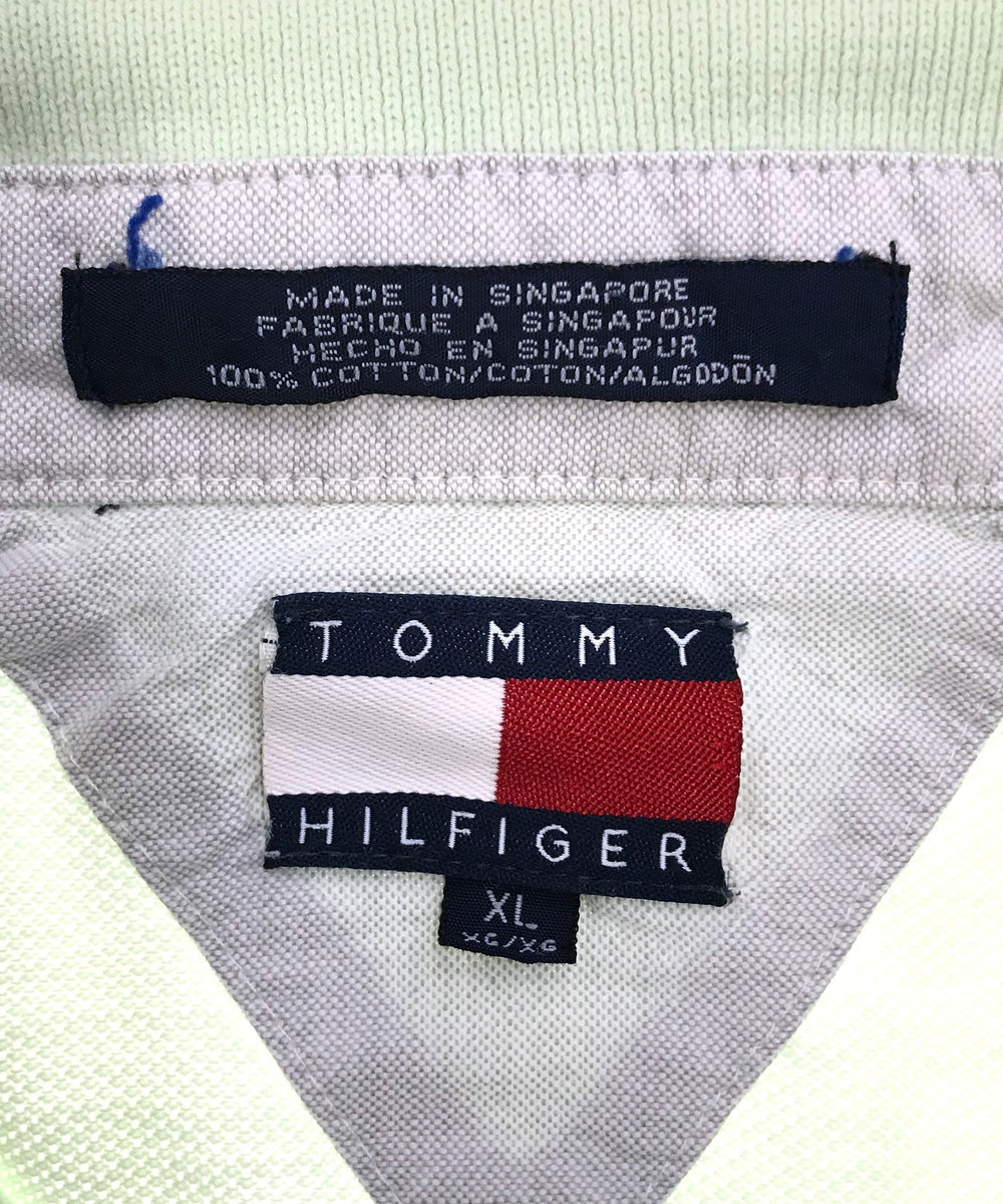 TOMMY リメイクショート ボーダーポロシャツ