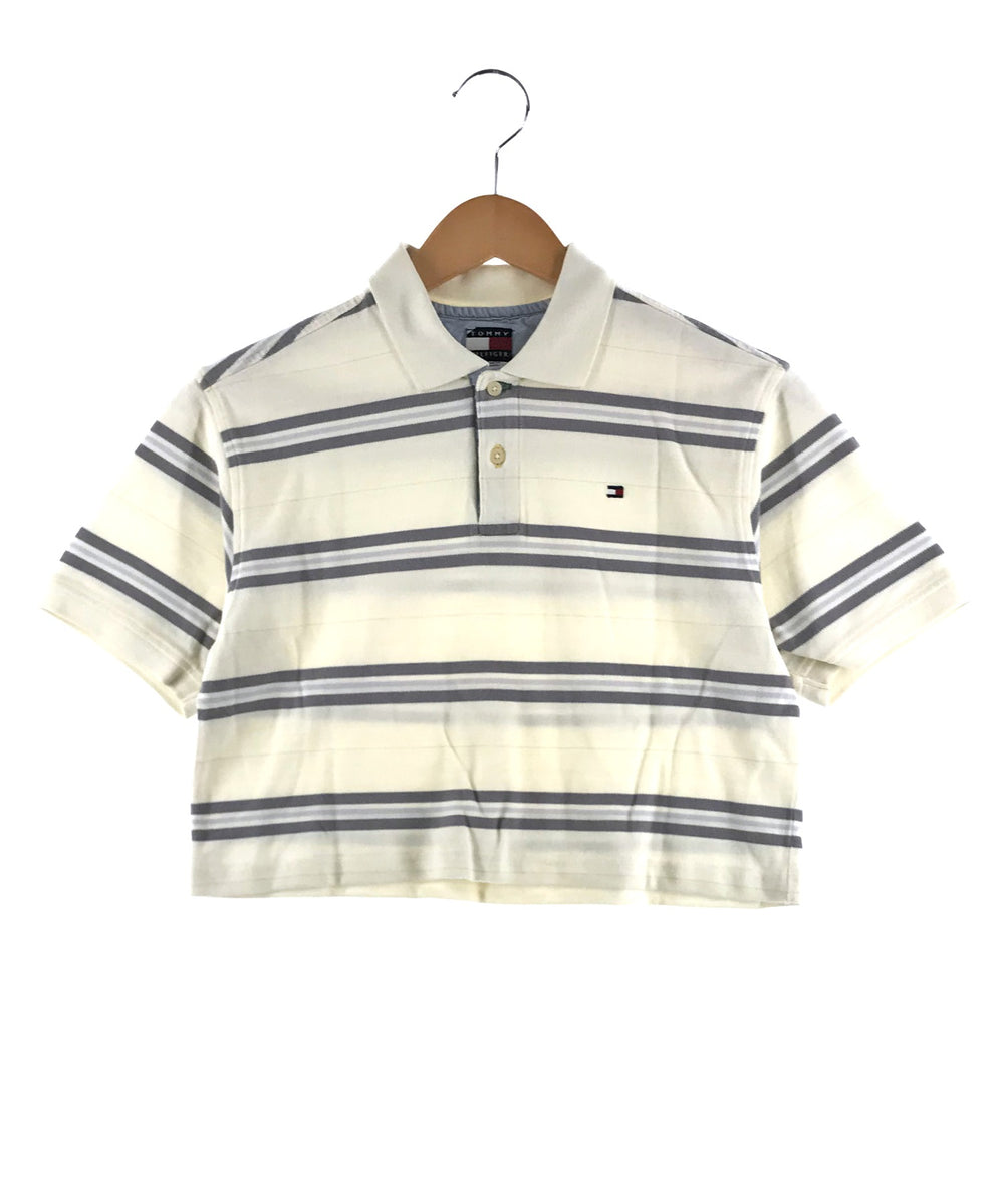 TOMMY リメイクショート ボーダーポロシャツ