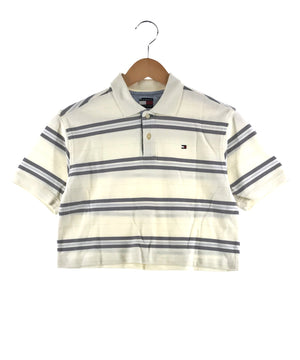 TOMMY リメイクショート ボーダーポロシャツ