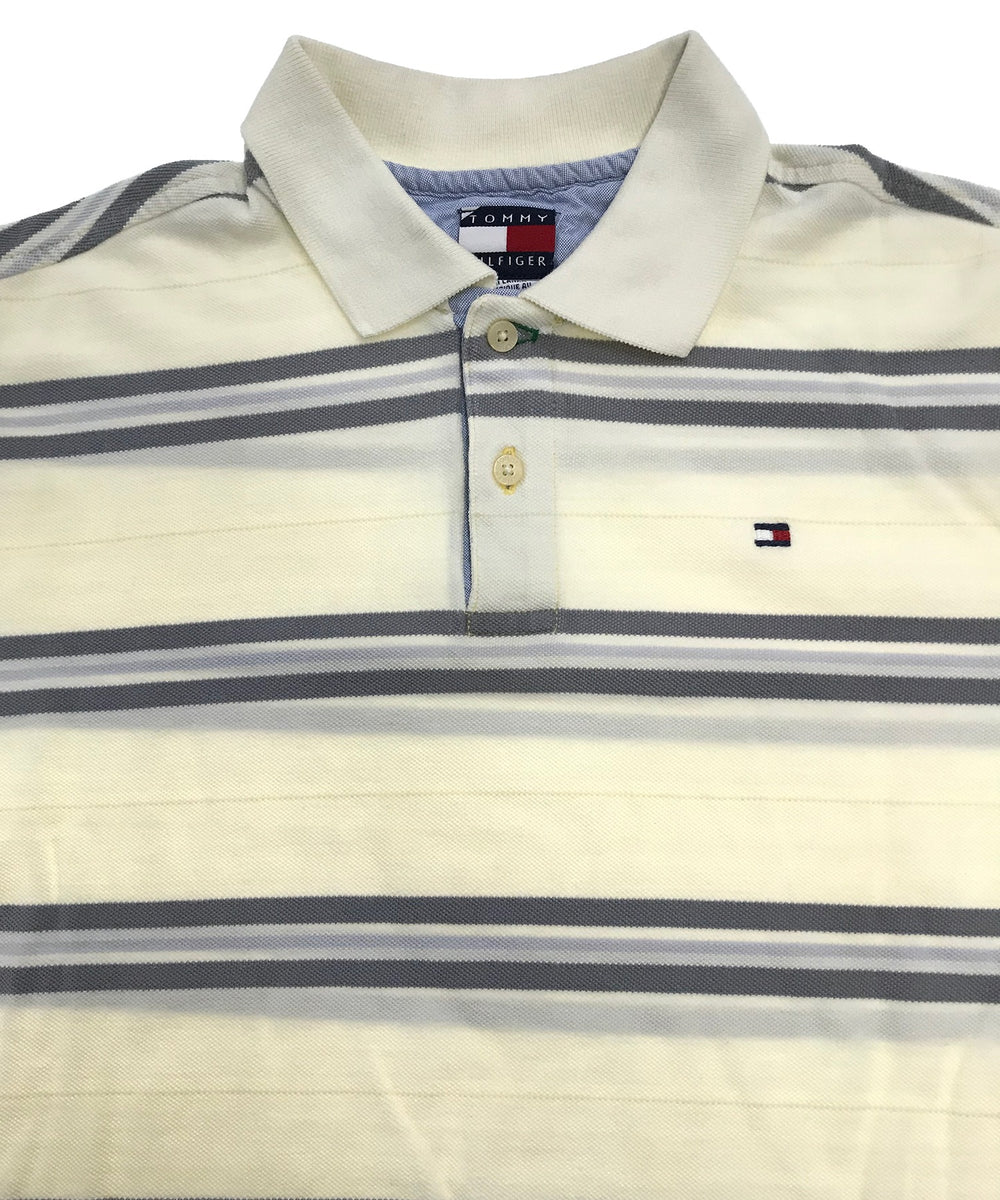 TOMMY リメイクショート ボーダーポロシャツ