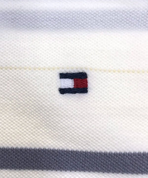 TOMMY リメイクショート ボーダーポロシャツ
