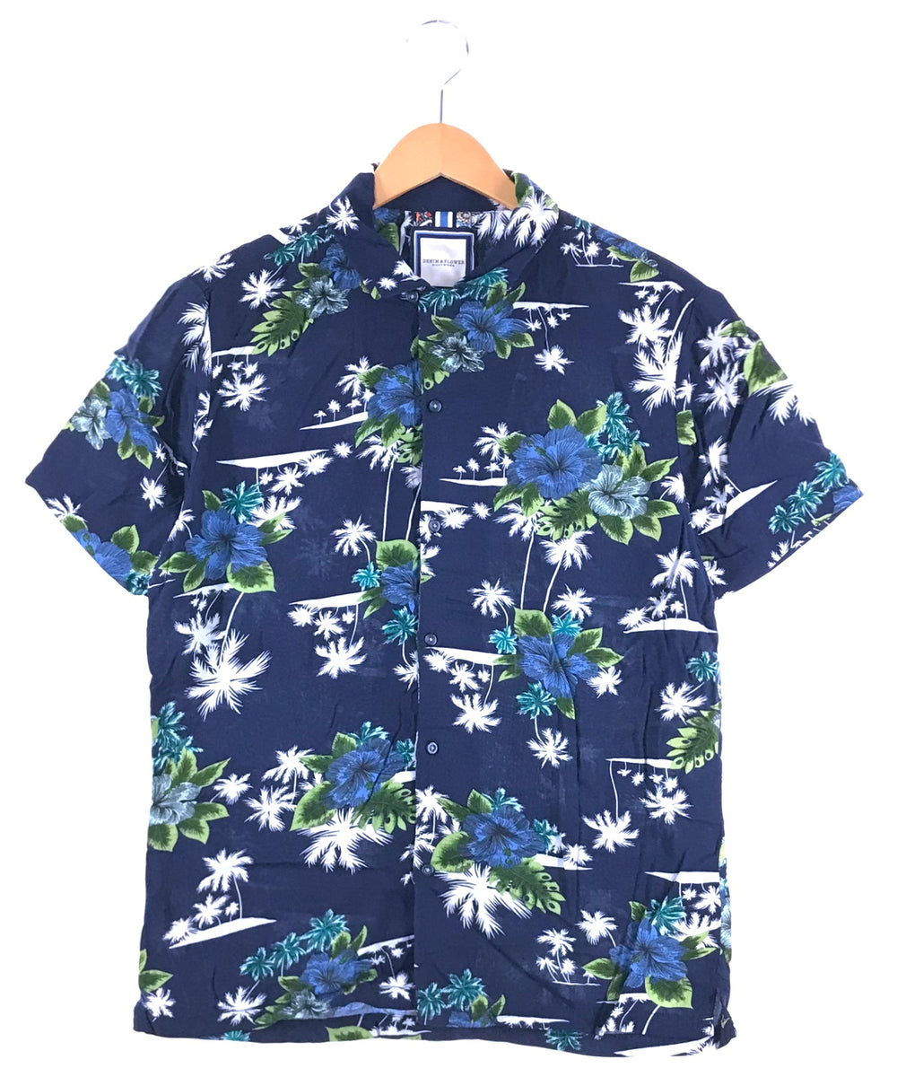 DENIM & FLOWER 半袖柄シャツ RICKY SINGH