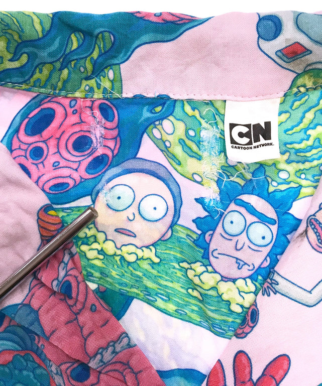 Rick and Morty キャラクター半袖柄シャツ CARTOON NETWORK