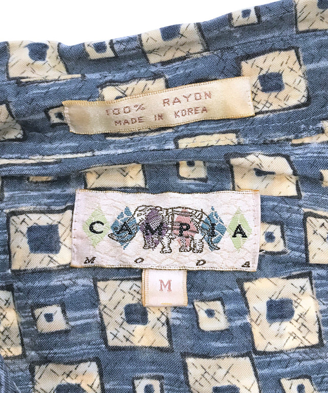 CAMPIA MODA 半袖柄シャツ