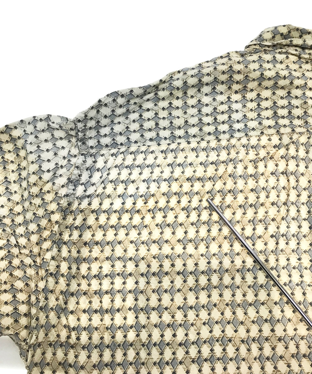 CAMPIA MODA 半袖柄シャツ