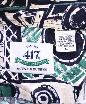 417 by VAN HEUSEN 半袖柄シャツ
