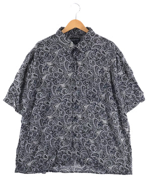 Sergio Louis ペイズリー 半袖柄シャツ
