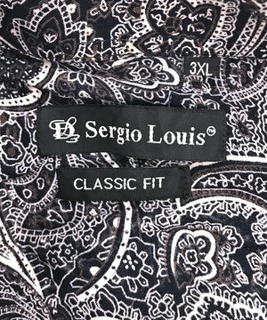 Sergio Louis ペイズリー 半袖柄シャツ