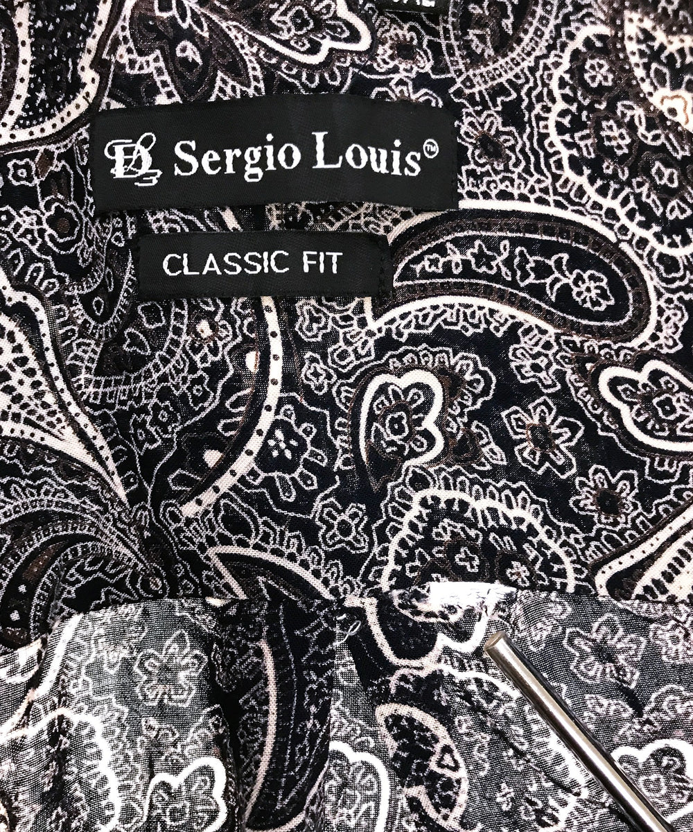 Sergio Louis ペイズリー 半袖柄シャツ