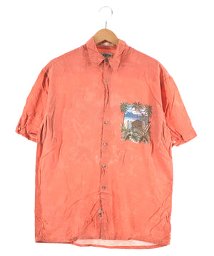 CAMPIA MODA 半袖柄シャツ