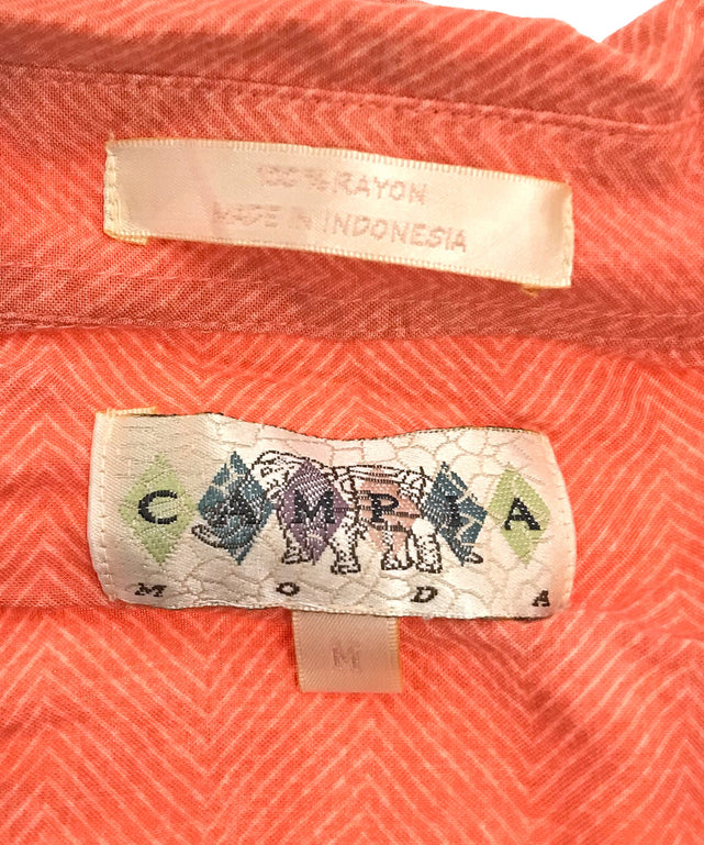 CAMPIA MODA 半袖柄シャツ