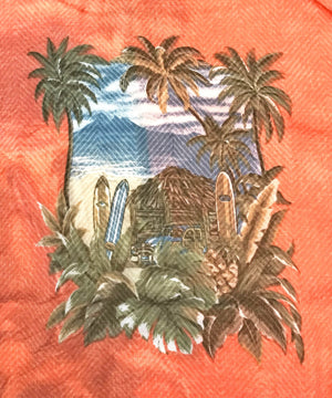 CAMPIA MODA 半袖柄シャツ