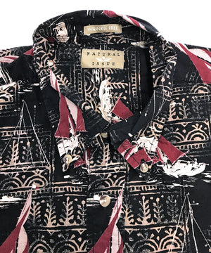 NATURAL ISSUE 半袖柄シャツ