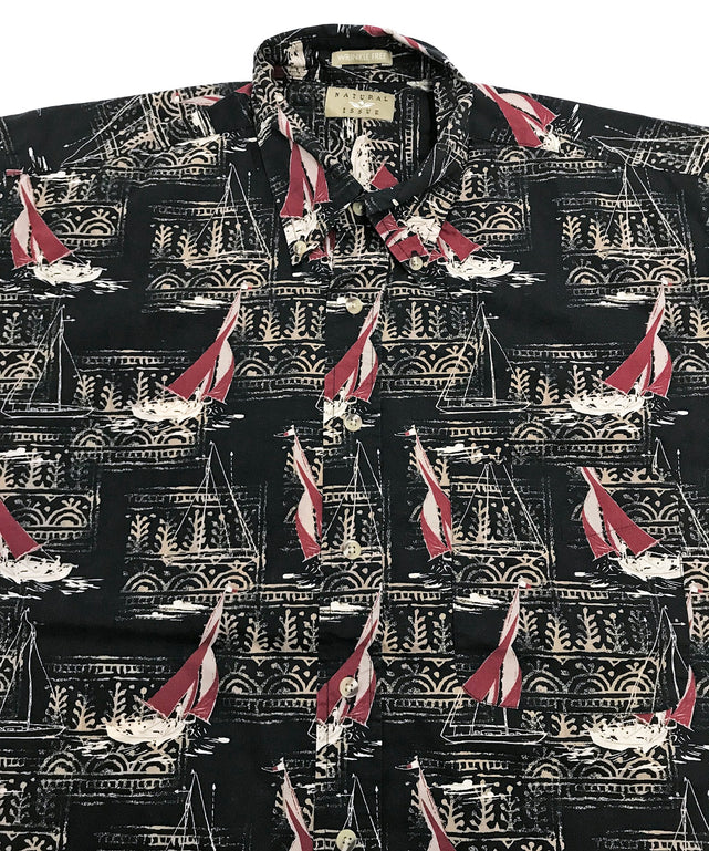 NATURAL ISSUE 半袖柄シャツ