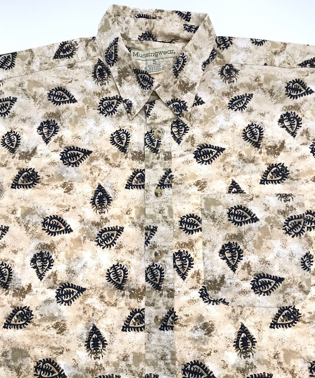 Munsingwear 半袖柄シャツ