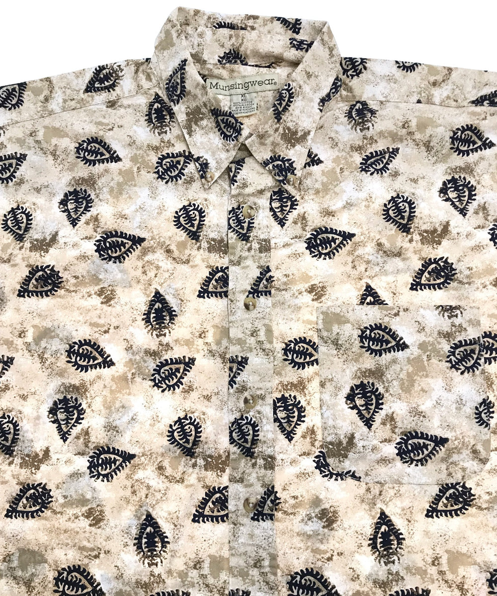 Munsingwear 半袖柄シャツ