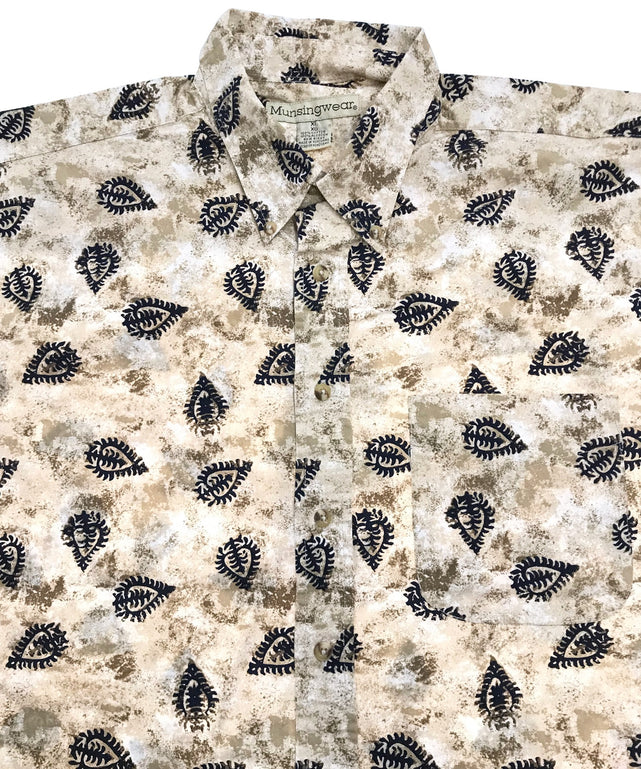 Munsingwear 半袖柄シャツ