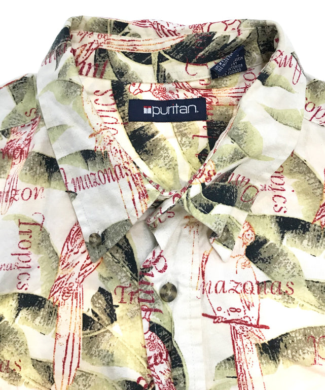 puritan 半袖柄シャツ