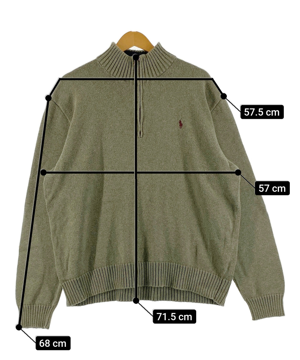 Ralph LaurenブランドハーフZIPニット