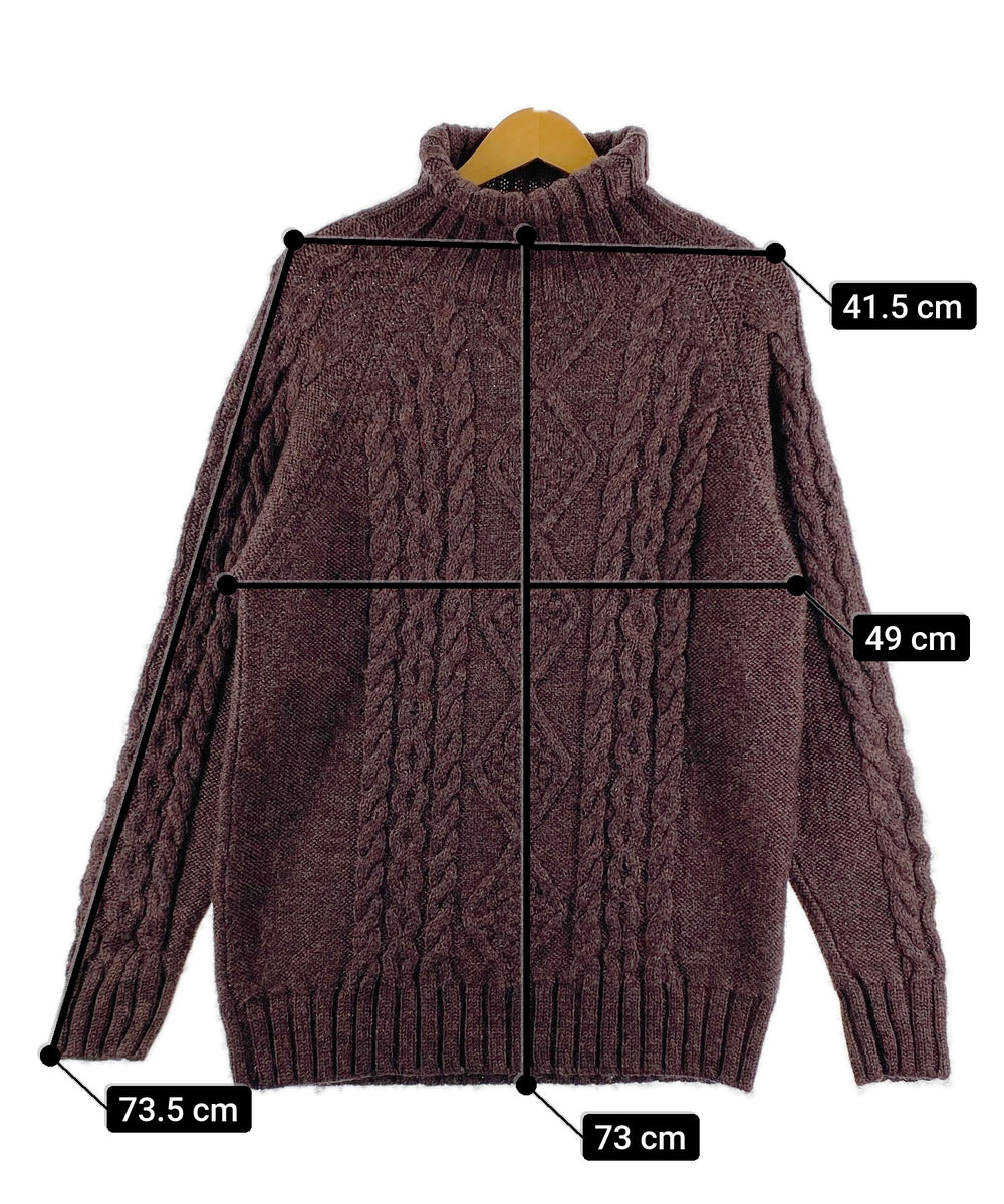 Wool Oversフィッシャーマンニット