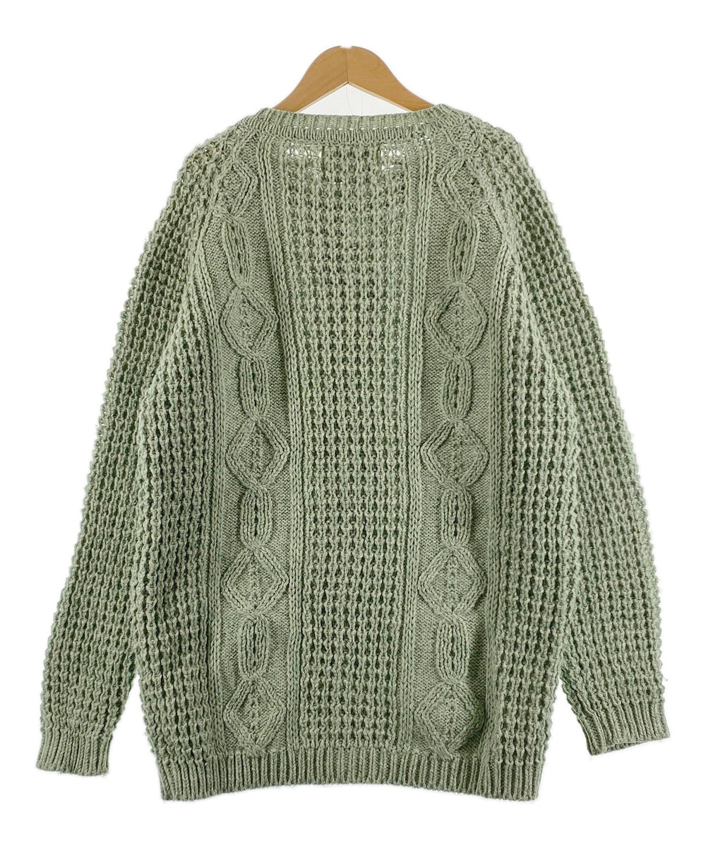 Purple Heatherフィッシャーマンニット