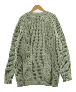 Purple Heatherフィッシャーマンニット